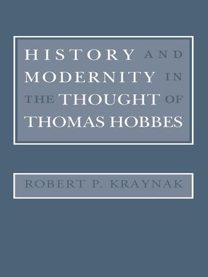 cover image of History and Modernity in the Thought of Thomas Hobbes
